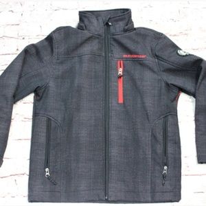 Kid's Weartherproof Kids Gray & Red  Size 10-12